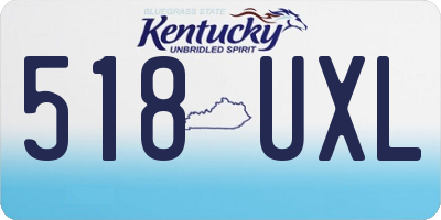 KY license plate 518UXL