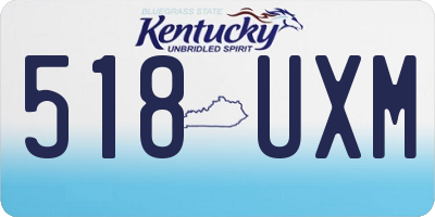 KY license plate 518UXM