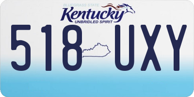 KY license plate 518UXY
