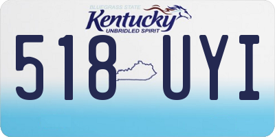 KY license plate 518UYI
