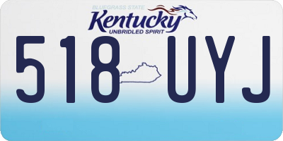 KY license plate 518UYJ
