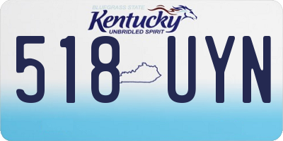 KY license plate 518UYN