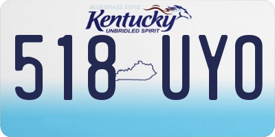 KY license plate 518UYO