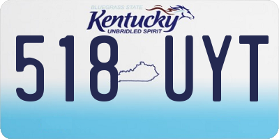 KY license plate 518UYT