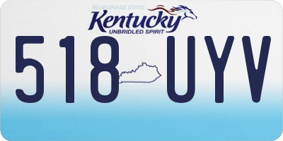 KY license plate 518UYV