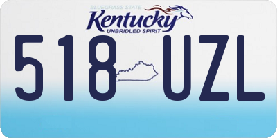 KY license plate 518UZL
