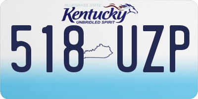 KY license plate 518UZP