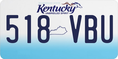 KY license plate 518VBU
