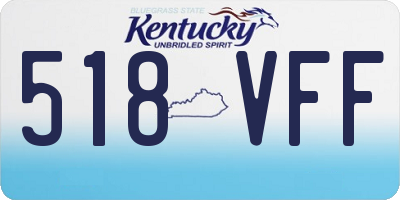 KY license plate 518VFF