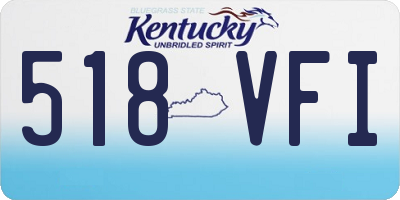 KY license plate 518VFI