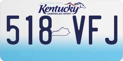 KY license plate 518VFJ