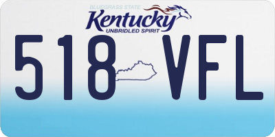 KY license plate 518VFL