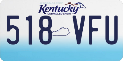 KY license plate 518VFU