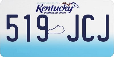 KY license plate 519JCJ