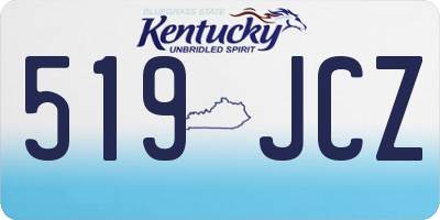 KY license plate 519JCZ
