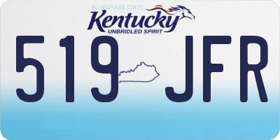 KY license plate 519JFR