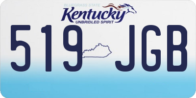 KY license plate 519JGB
