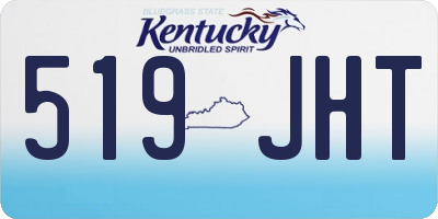 KY license plate 519JHT