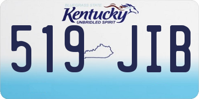 KY license plate 519JIB