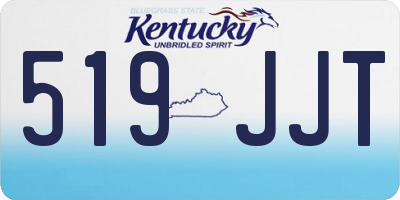 KY license plate 519JJT