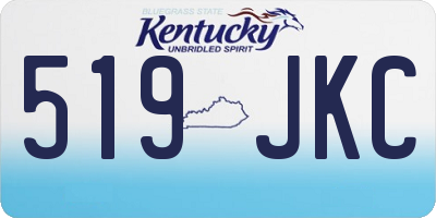 KY license plate 519JKC