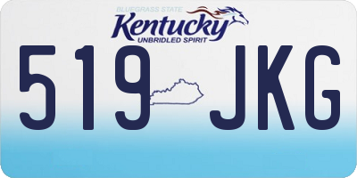 KY license plate 519JKG