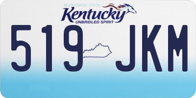 KY license plate 519JKM