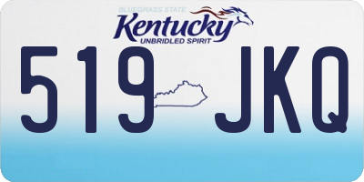 KY license plate 519JKQ
