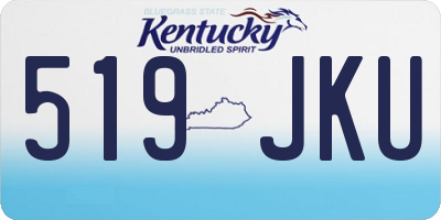 KY license plate 519JKU