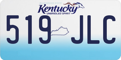 KY license plate 519JLC