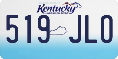 KY license plate 519JLO