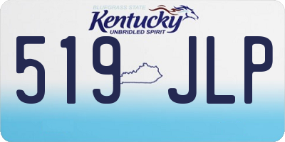 KY license plate 519JLP