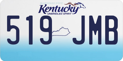 KY license plate 519JMB