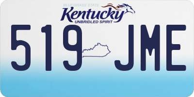 KY license plate 519JME