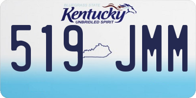 KY license plate 519JMM