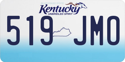 KY license plate 519JMO
