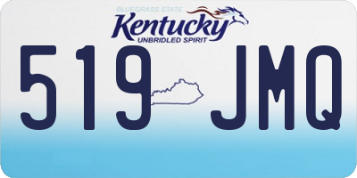 KY license plate 519JMQ