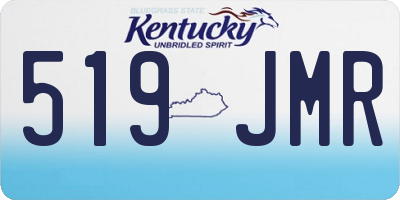 KY license plate 519JMR
