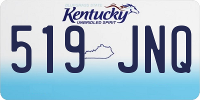 KY license plate 519JNQ