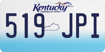 KY license plate 519JPI