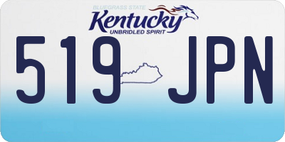 KY license plate 519JPN
