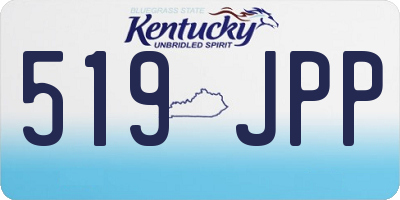 KY license plate 519JPP