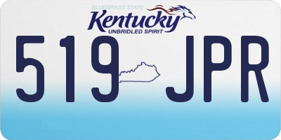 KY license plate 519JPR