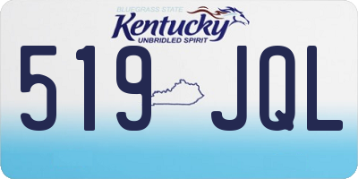 KY license plate 519JQL