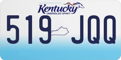 KY license plate 519JQQ