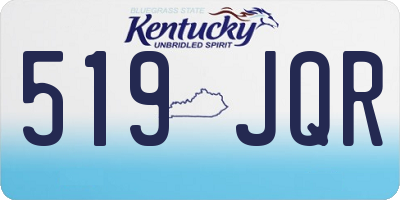 KY license plate 519JQR