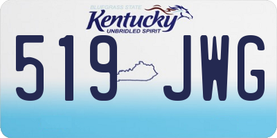KY license plate 519JWG