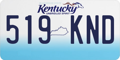 KY license plate 519KND