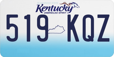 KY license plate 519KQZ