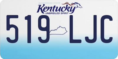 KY license plate 519LJC
